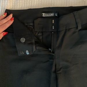 NY&C black wide leg trousers
